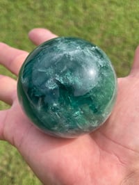 Image 10 of Dark Green Fluorite Sphere #1824