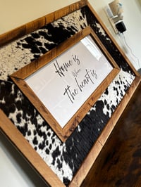 Image 2 of Western Styled Cowhide Sign #2