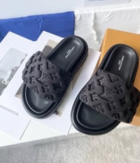 Image 4 of Lou Pool Slides - Black