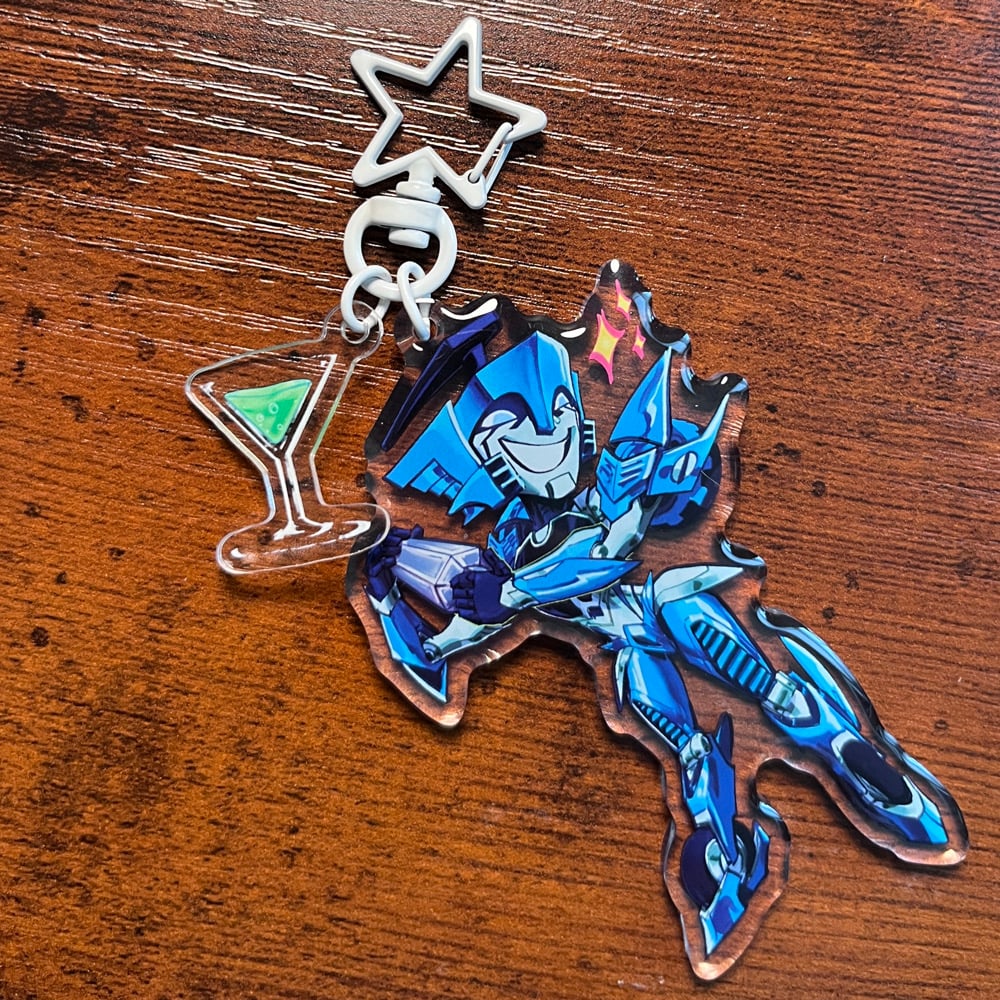 Image of Boozey Blurr Charm Keychain