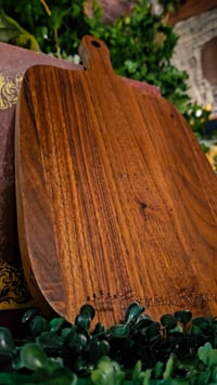 Image 4 of 👑The Armored Kingdom Signature Engraved Walnut Cutting Board - 100% Sustainable American Wood