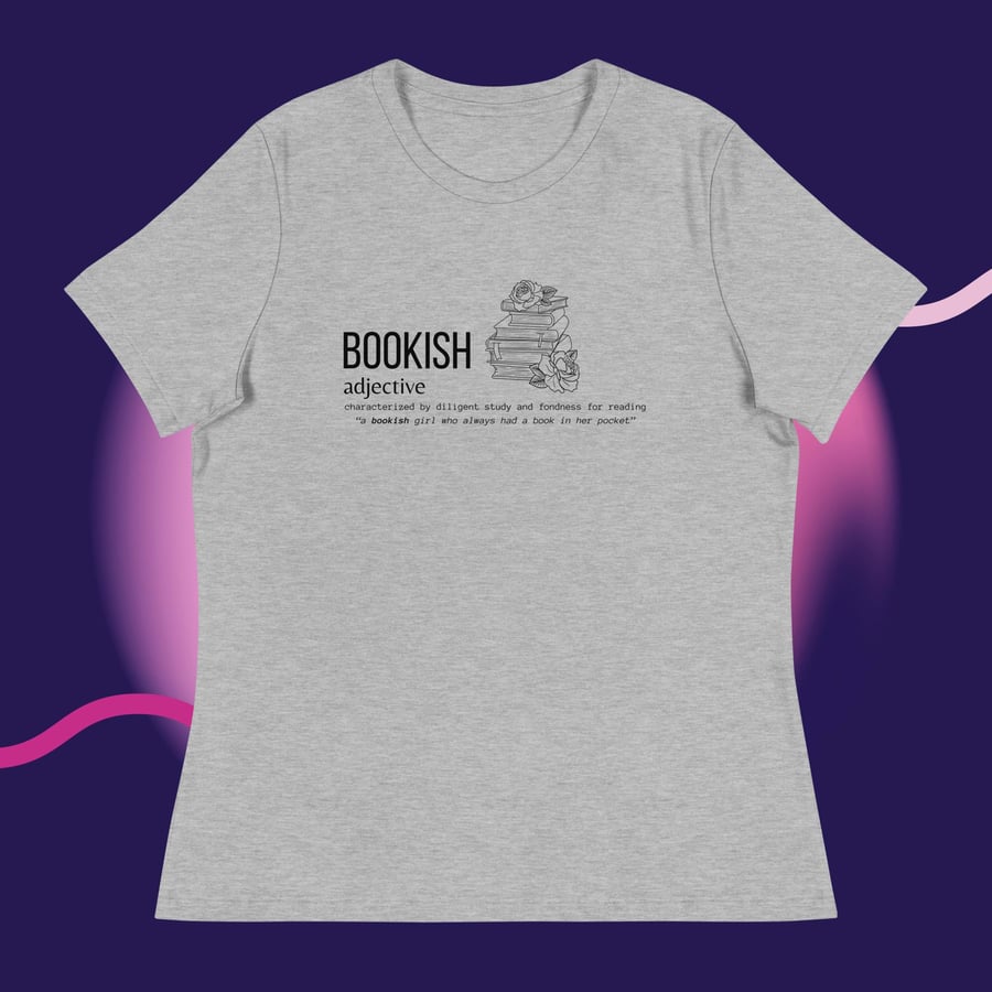 Image of Bookish adject Women's Relaxed T-Shirt