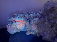 Image 10 of Large Quartz & UV Clacite Cluster | China #2912