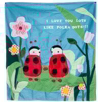 ladybug fabric poster