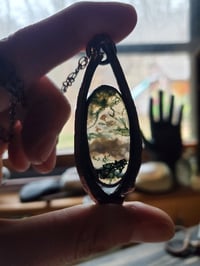 Image 3 of Moss Agate with Rib Bones #2