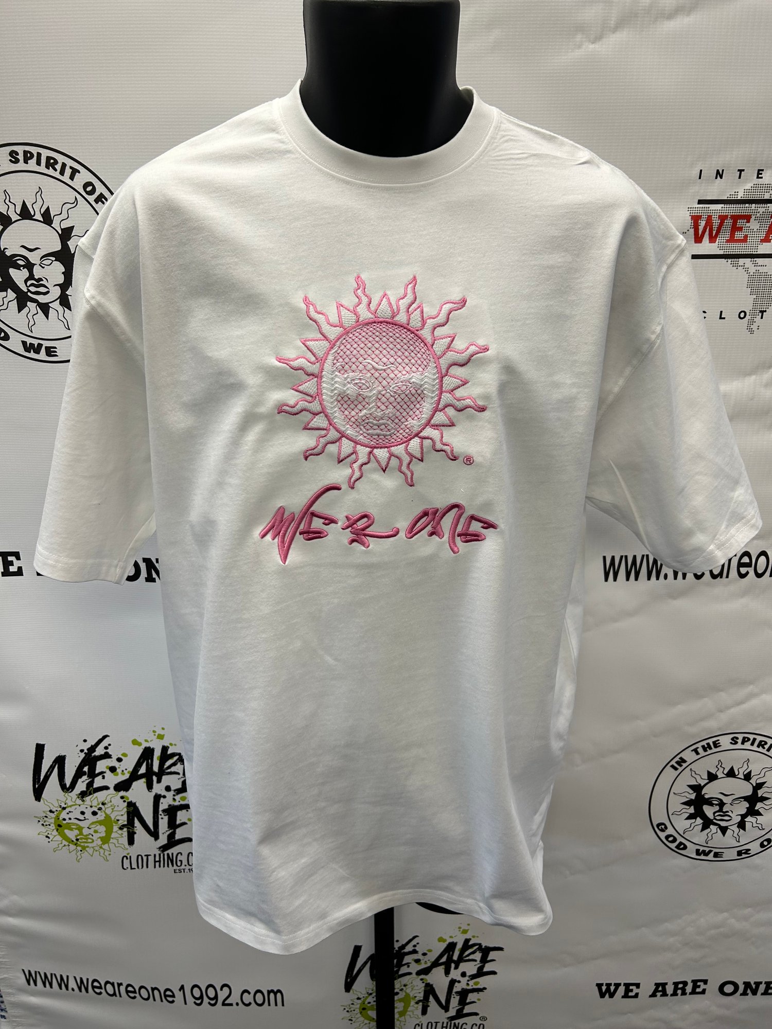 Image of BIG SUN LOGO T W/PINK