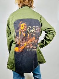 Image 1 of VINTAGE ARMY SHIRT JACKET JOHNNY CASH.