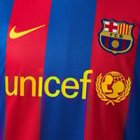 Image 5 of Barcelona 10/11 Retro Home Jersey