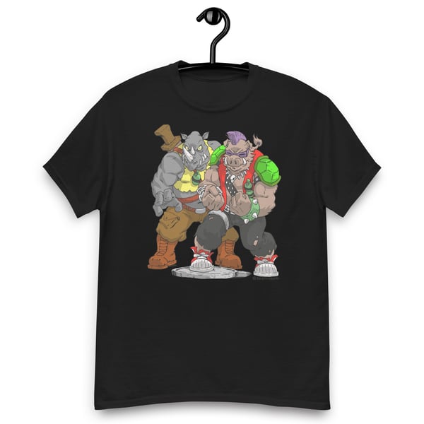 Image of Rocksteady and Bebop Adult Size Unisex T-shirt 