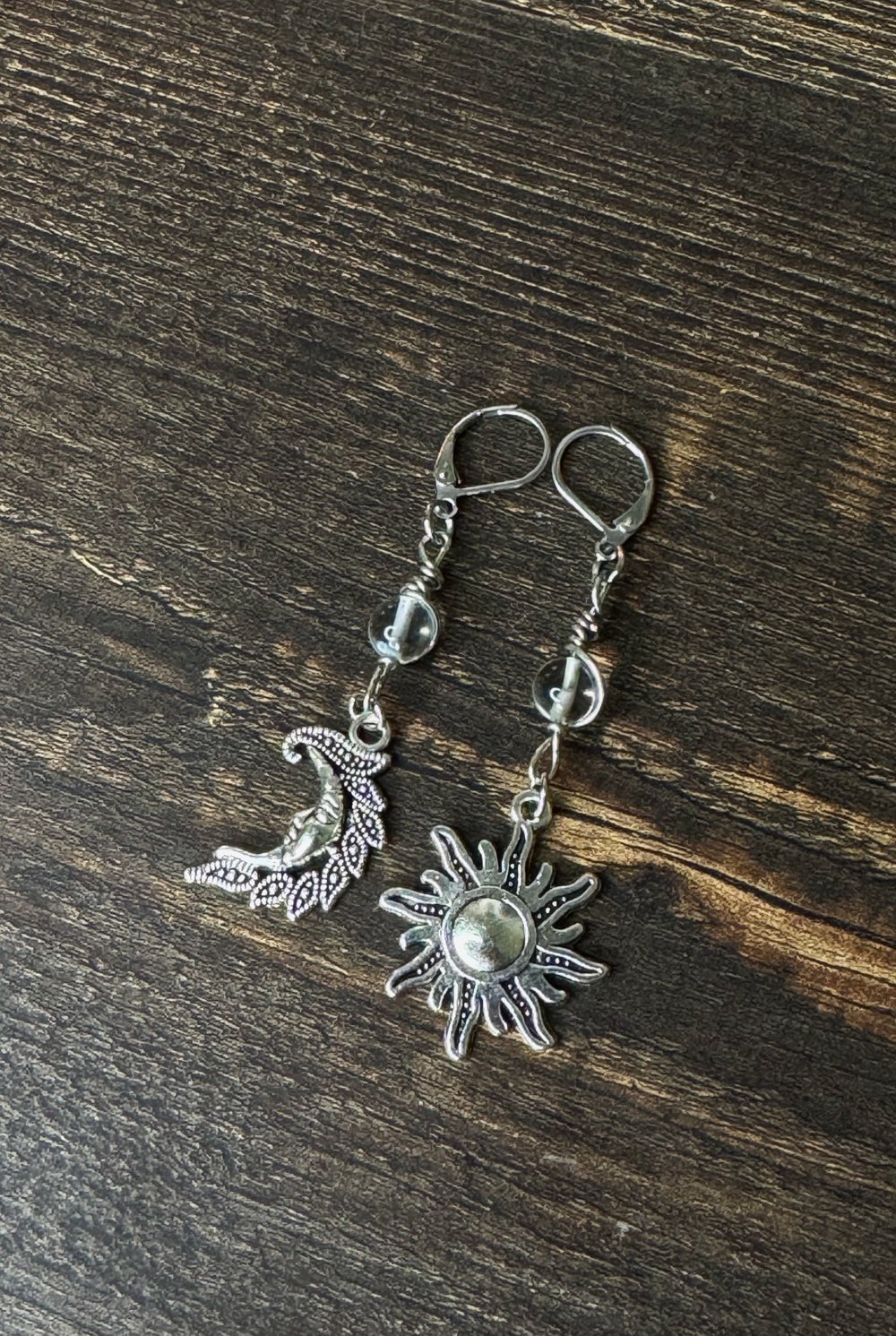 Image of "Magic of the Cosmos" Earrings w/ Clear Quartz