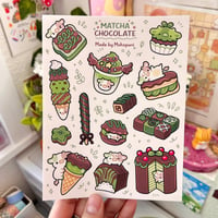 Image 1 of Matcha Chocolate Sticker Sheet