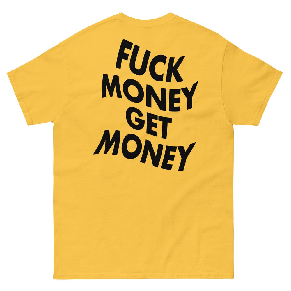 Image of BLACK FMGM LOGO YELLOW TEE