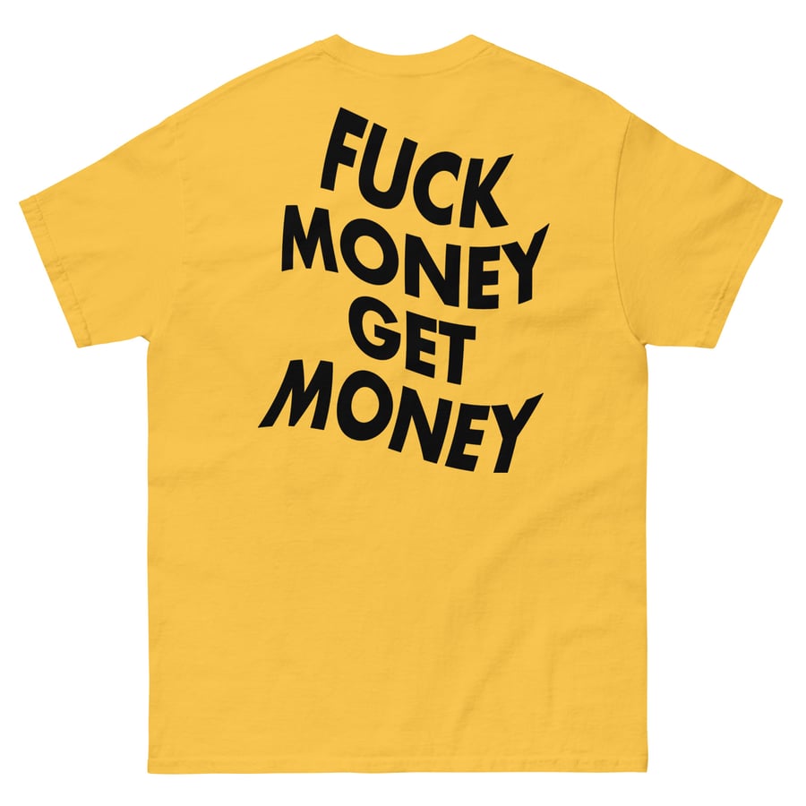 Image of BLACK FMGM LOGO YELLOW TEE