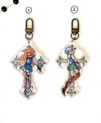 Rei + Asuka Keychain 