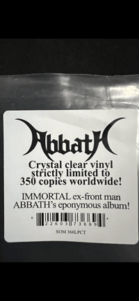 Image 4 of ABBATH- “Abbath”