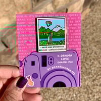 Image 2 of K-Drama Polaroid Hard Enamel Pin