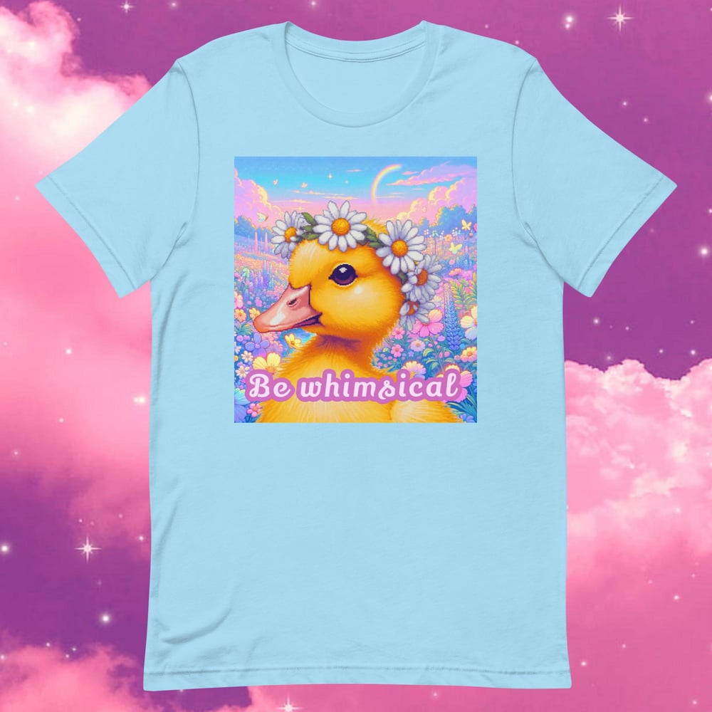 Image of Be Whimsical!  (unisex t-shirt) cute kawaii cottagecore duck