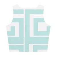 Image 2 of TIFFY BLUE GEO CROP TOP