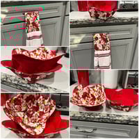 Image 1 of Kitchen Towel Boa and Microwave Cozies  💕
