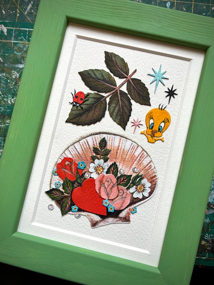 Image of Shell Framed Cutouts Original