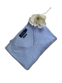 Image 3 of Polo Ralph Lauren V-Neck Pullover in Light Grey Pima Cotton