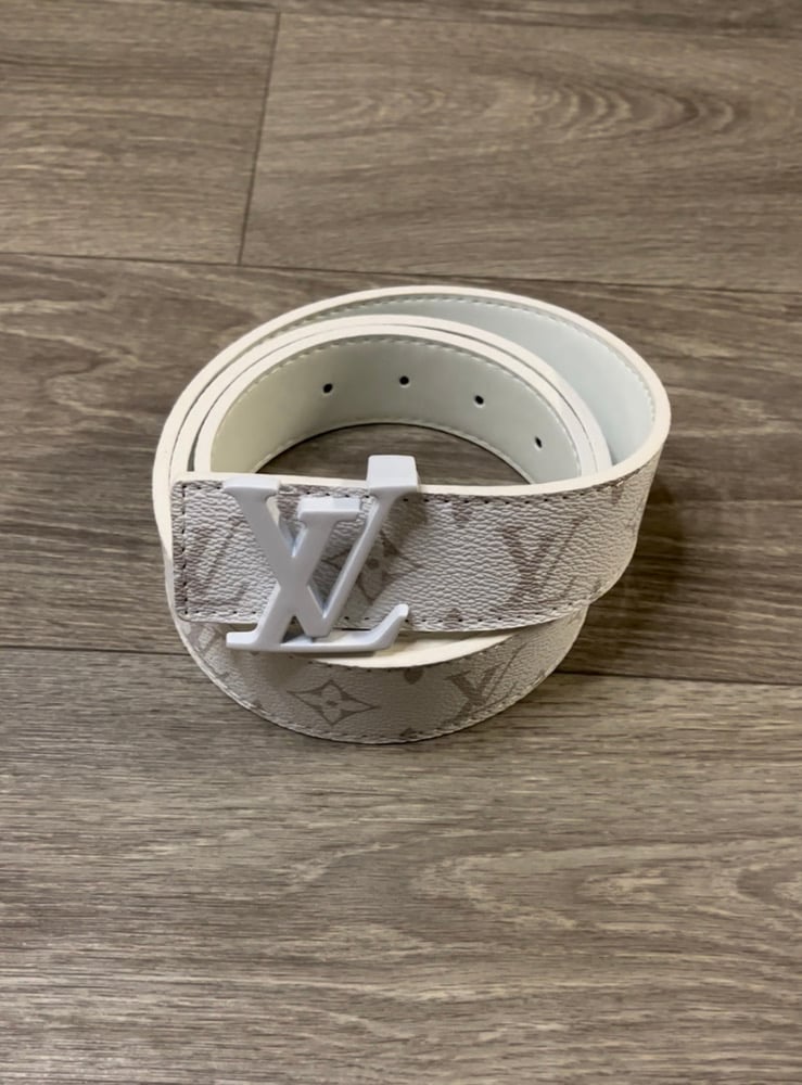 Image of LV White Monogram Belt