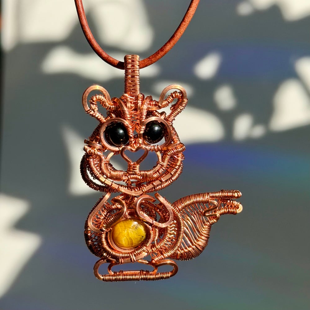 Image of Chipmunk Pendant for Sarah B. 