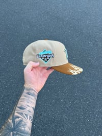 Image 4 of PT.2 AQUA BRIM NEUTRAL TONE HOUSTON ASTROS CUSTOM FITTED CAP