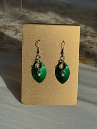 Image 2 of Gildry Scale & Pearl Earrings