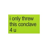 Image 1 of i only threw this conclave 4 u 💚 Woke Popemobile Car Bumper Magnet