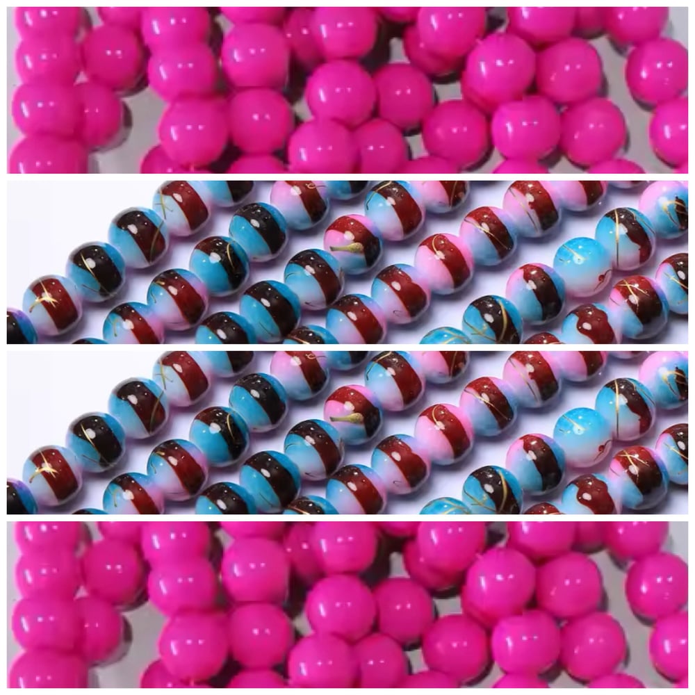 Image of Barbie Pink Bead #40