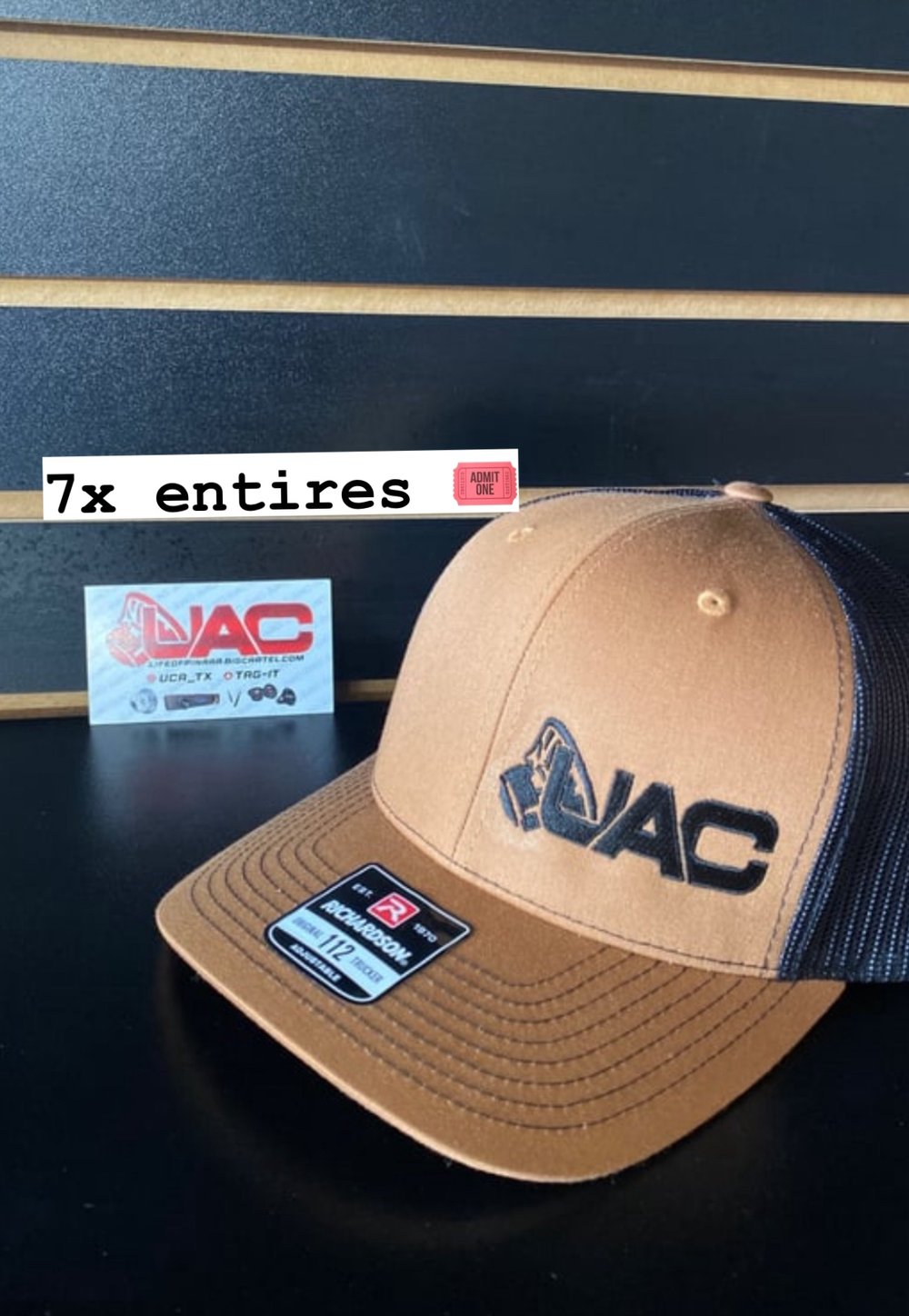 UAC hat black and khaki 