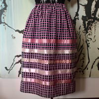 Image 1 of Black & Pink Ribbonskirt