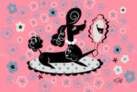 Image 1 of Fru Fru Loves Me! Full Size Diamond Painting by Miss Fluff