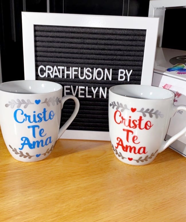 Clear mug  Craftfusionbyevelyn