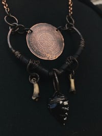 Image 2 of Runic talisman with obsidian 