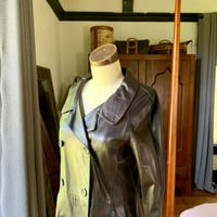 Image 10 of Prada Leather Trench Coat Small