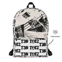 Image 4 of BLK/WHT COLOR BACKPACK