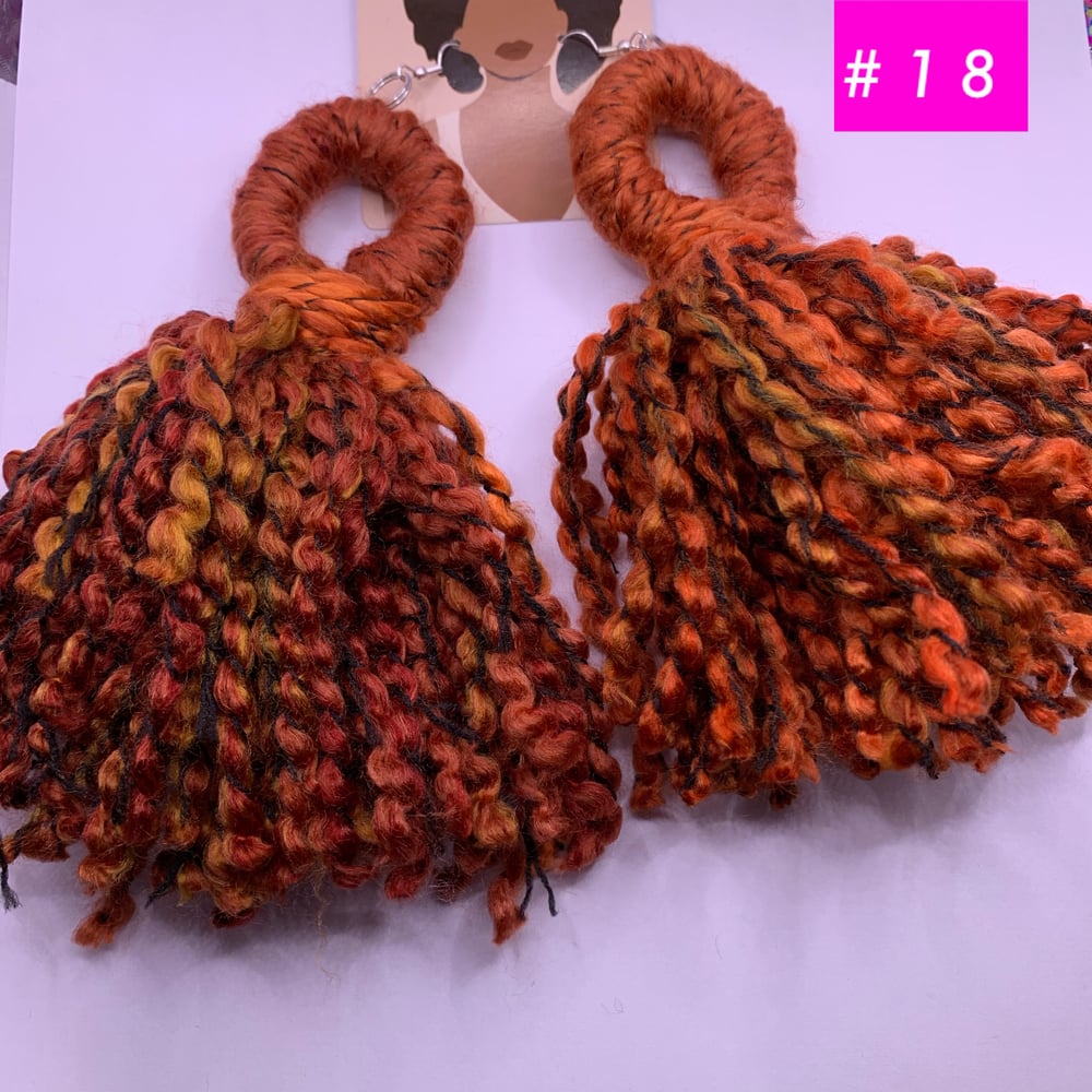 Image of Sweather weather yarn earrings