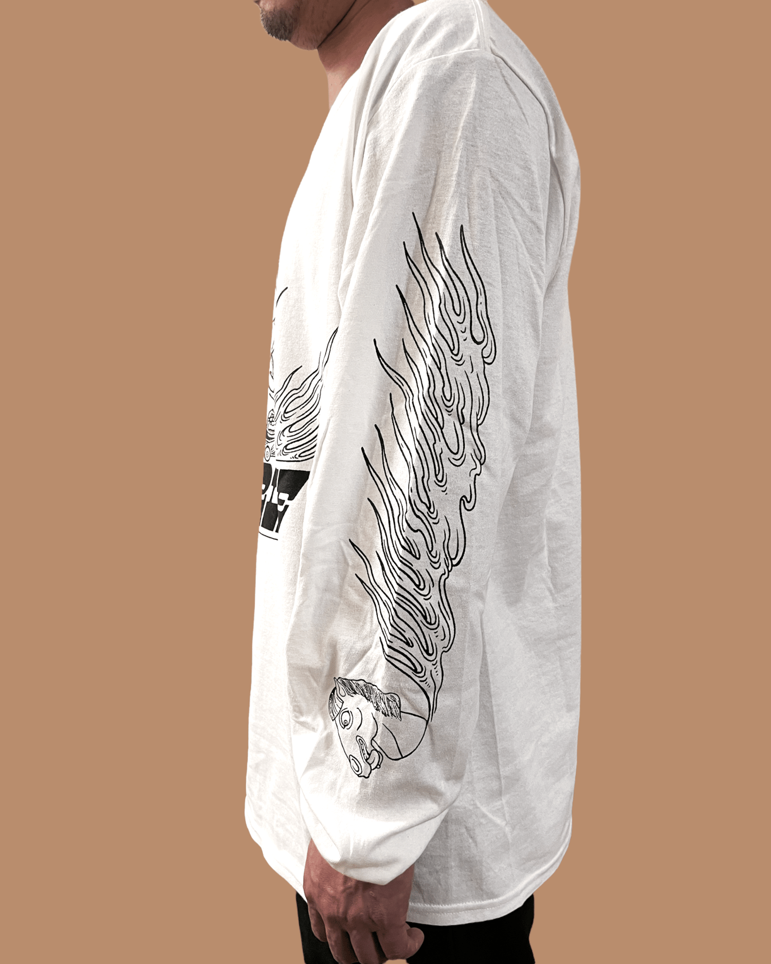 Image of Flame Horse ::: White