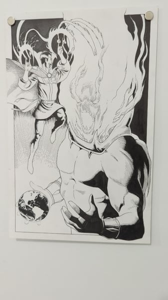 Image of Ink drawing by Joseph Silver - Dr.Strange