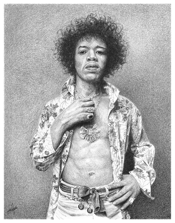 Image of Jimi Hendrix Print