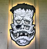 Image 1 of FrankenFink Backlit Woodcut