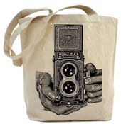 Image of Vintage Rolleiflex Camera - Eco Friendly Canvas Tote Bag