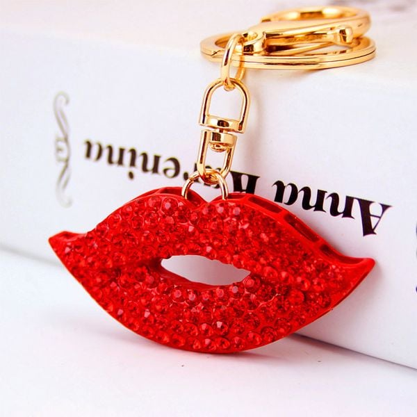 Red Lips Keychain OneFlyGirlCo