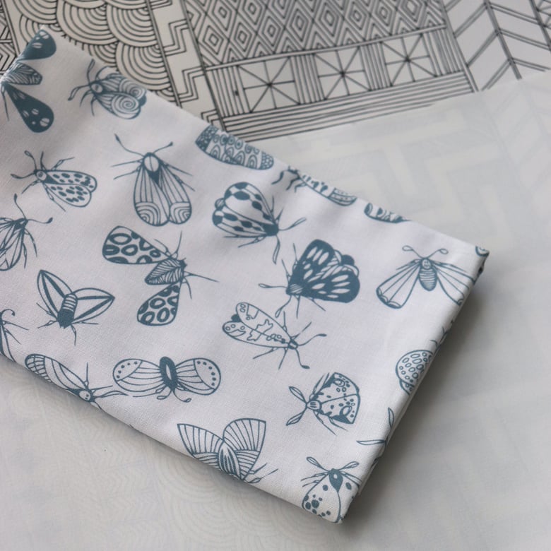 Image of Moth Fabric - Grey