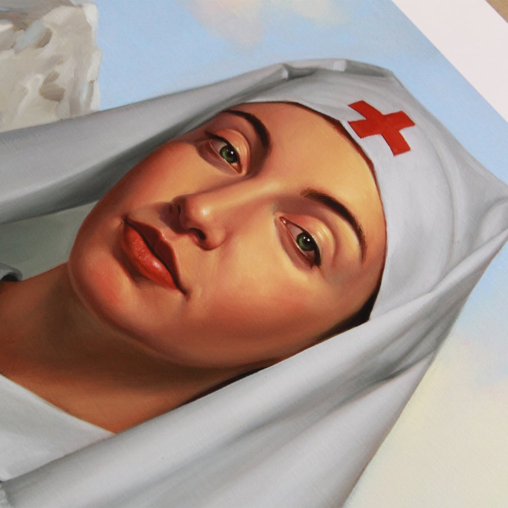 The Caring Nurse [Fine Art Print]