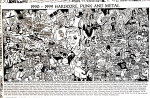 90's HC/Punk/Metal coloring sheet 