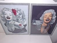 Image 1 of MARYLYN MONROE LIQUID GLITTER PRINTS