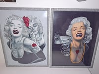 Image 2 of MARYLYN MONROE LIQUID GLITTER PRINTS